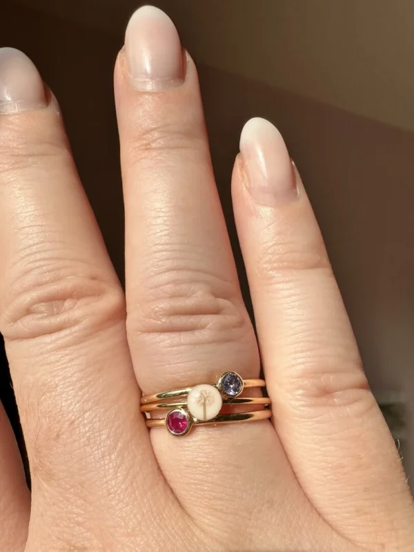 14k Geboortesteenring