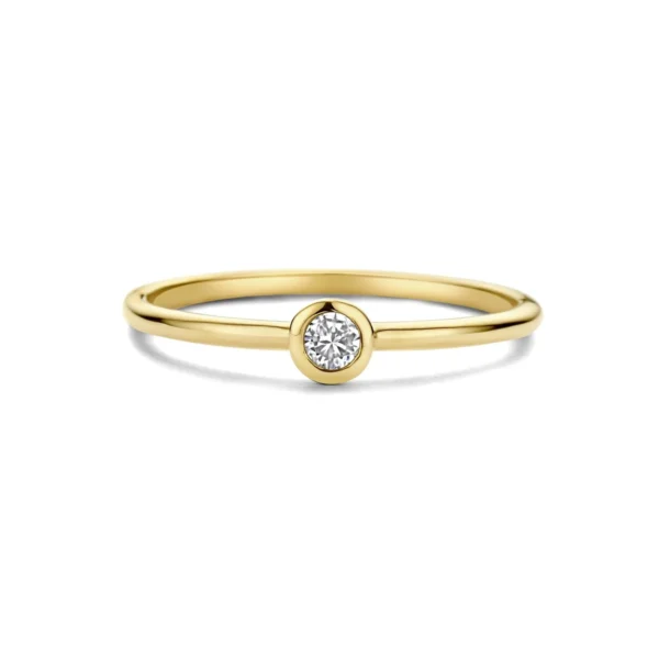 14k Geboortesteenring april